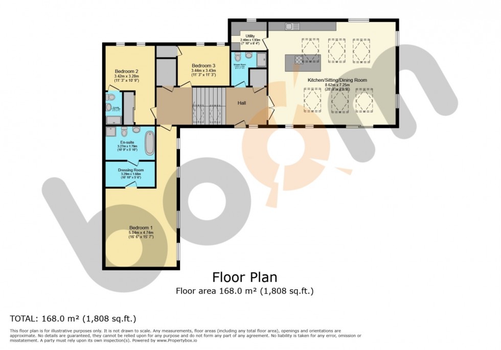 Floorplan for Hessilhead Mill, Gateside, KA15 1HU