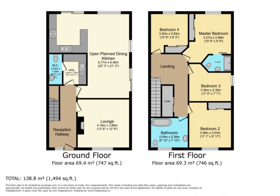 Floorplan for Plot 10 Torr Farm, Bridge of Weir, PA11 3SG, UK