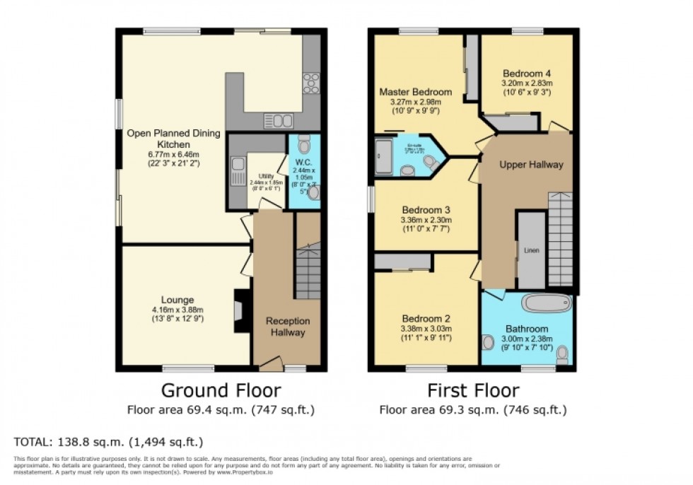 Floorplan for Plot 11 Torr Farm, Bridge of Weir, PA11 3SG, UK
