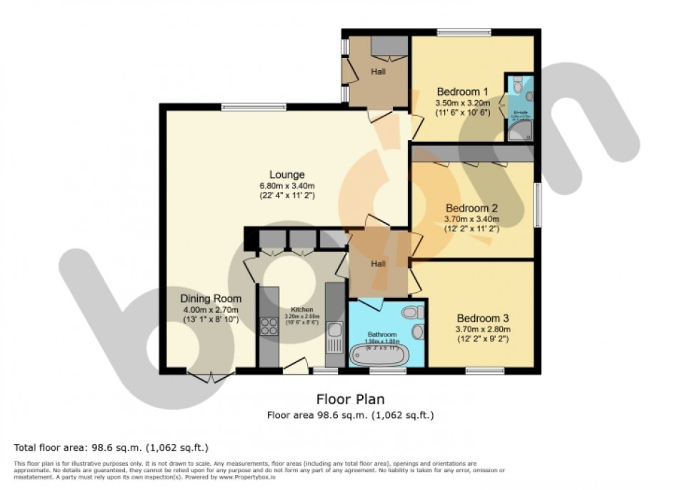 Floorplan for 4 Arran Crescent, Beith, Ayrshire, KA15 2DU, UK