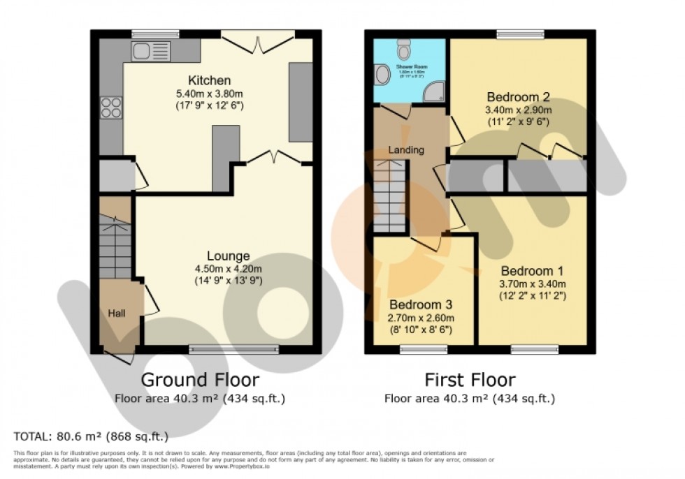 Floorplan for 4 Millfield Lane, Erskine, Renfrewshire, PA8 6JG, UK