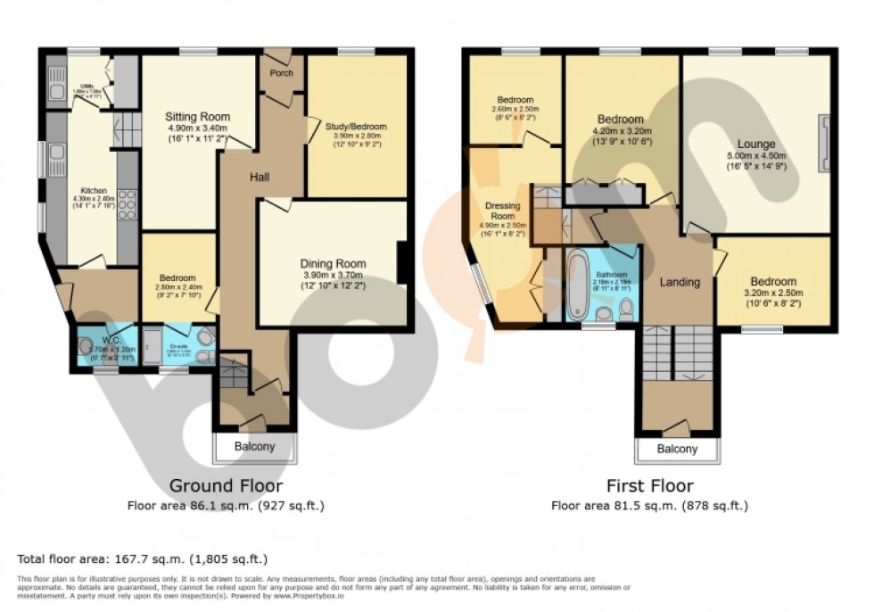 Floorplan for 5 School Road, Kilbirnie, Ayrshire, KA25 7AU, UK