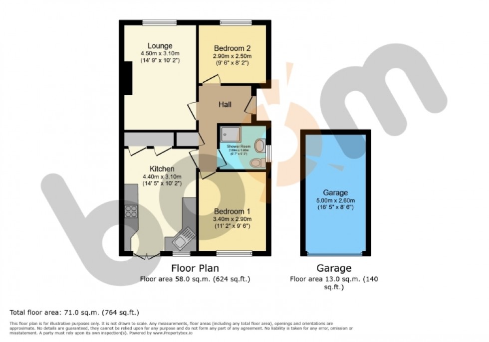 Floorplan for 8 St. Andrews Gardens, Dalry, Ayrshire, KA24 4JZ, UK