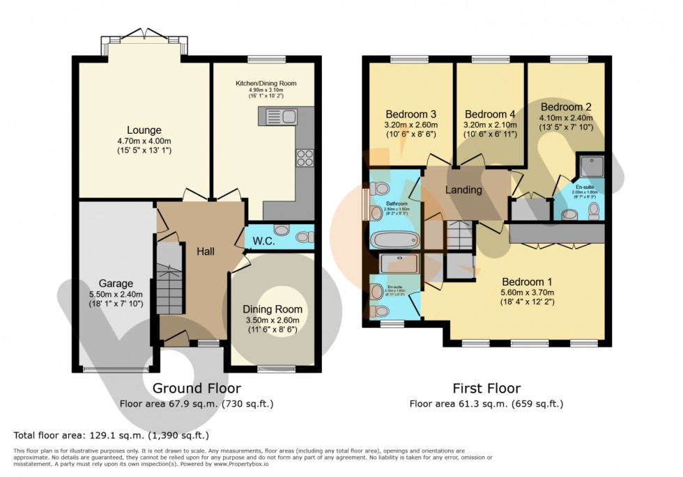 Floorplan for 7 Caaf Close, Dalry