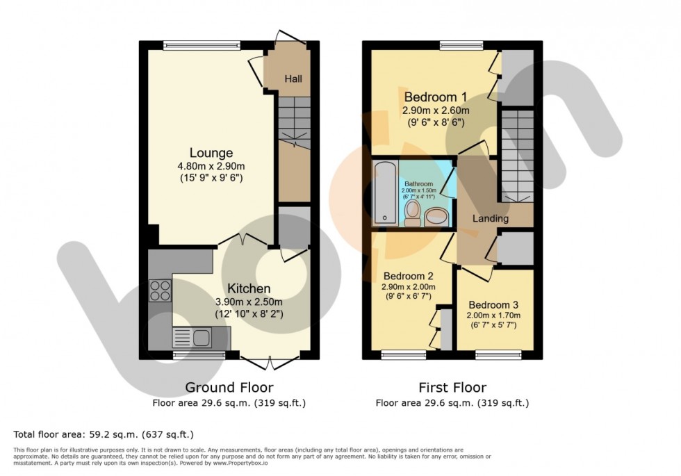 Floorplan for 27 Benn Avenue, Paisley