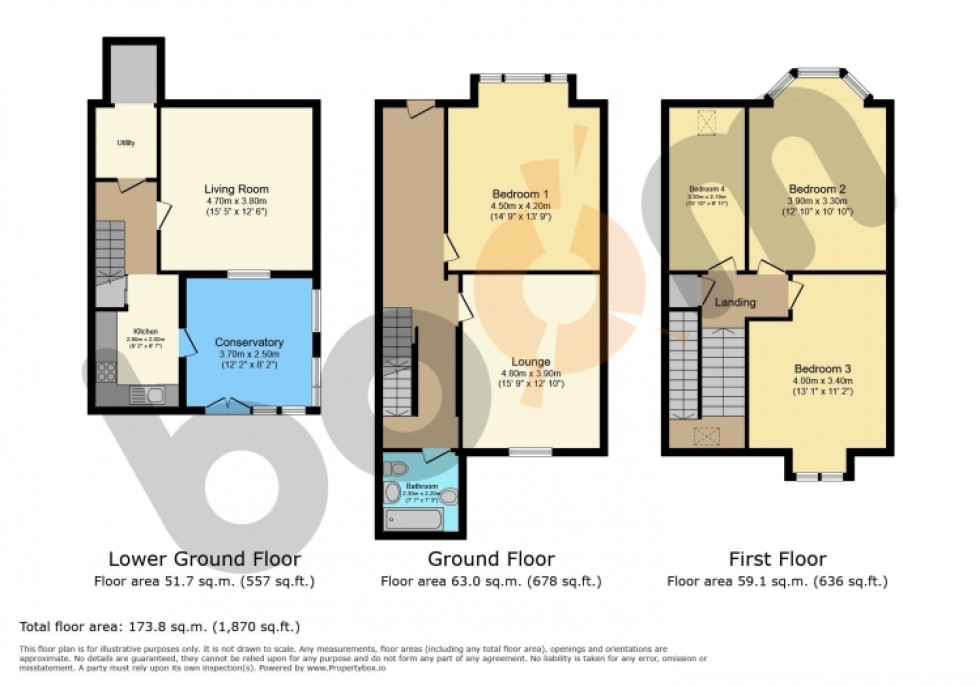 Floorplan for 22 Dalry Road, Beith, Ayrshire, KA15 1AU, UK