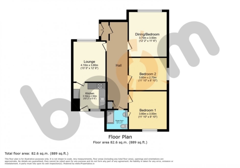 Floorplan for 36 Auldlea Road, Beith, Ayrshire, KA15 2DA, UK