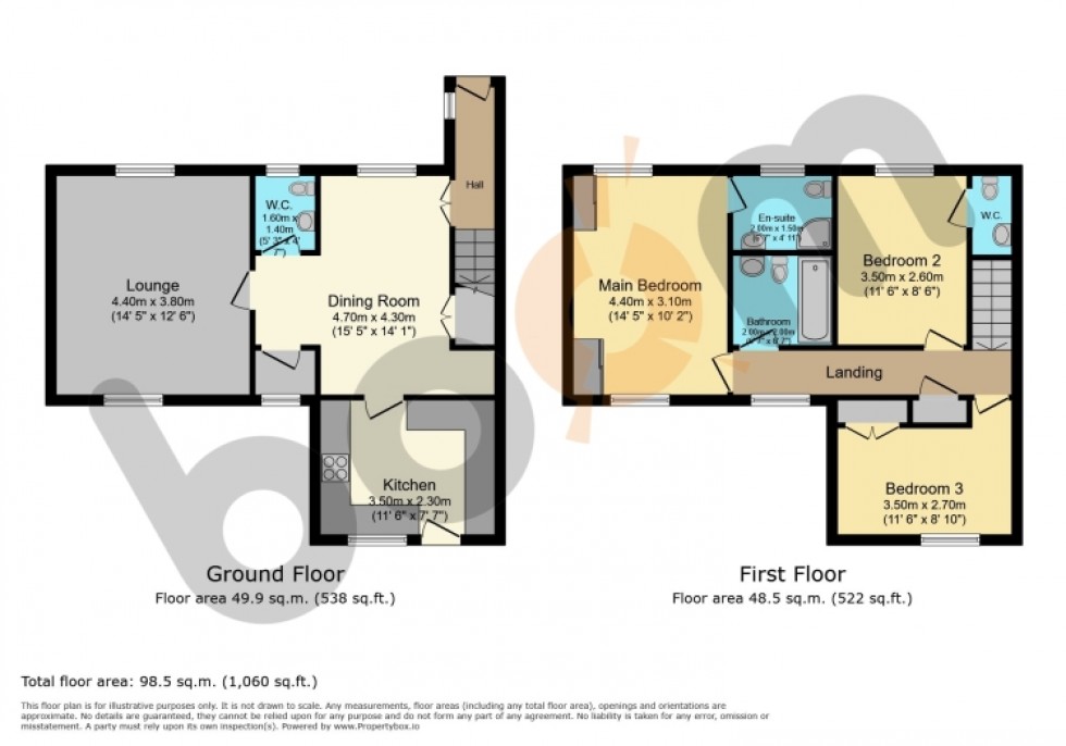 Floorplan for 52 Manuel Avenue, Beith, Ayrshire, KA15 1BJ, UK
