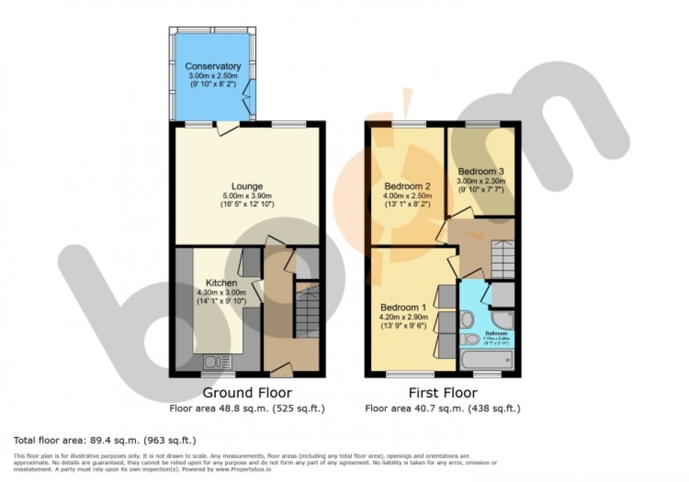 Floorplan for 51 Hamilton Drive, Erskine, Renfrewshire, PA8 6DA, UK