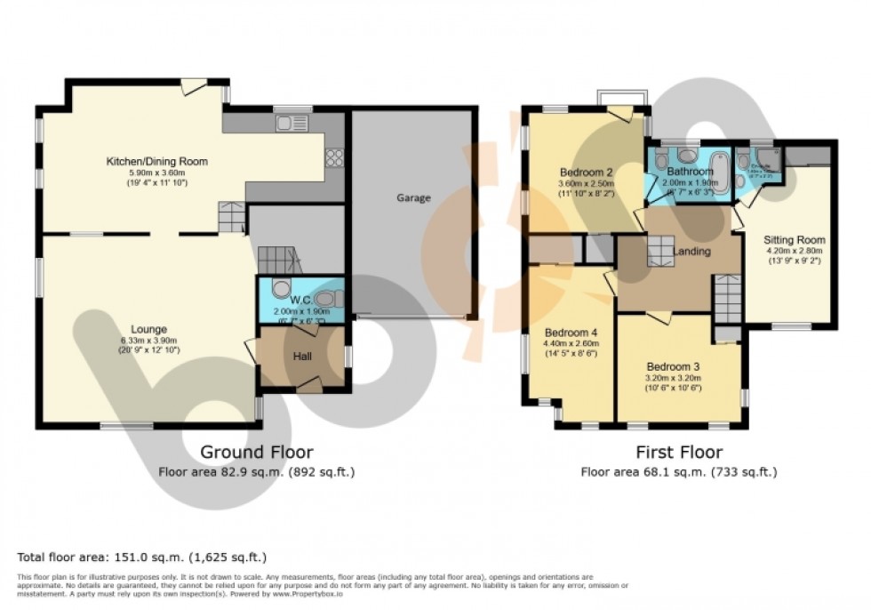 Floorplan for 30 Braehead, Lochwinnoch, Renfrewshire, PA12 4AS, UK