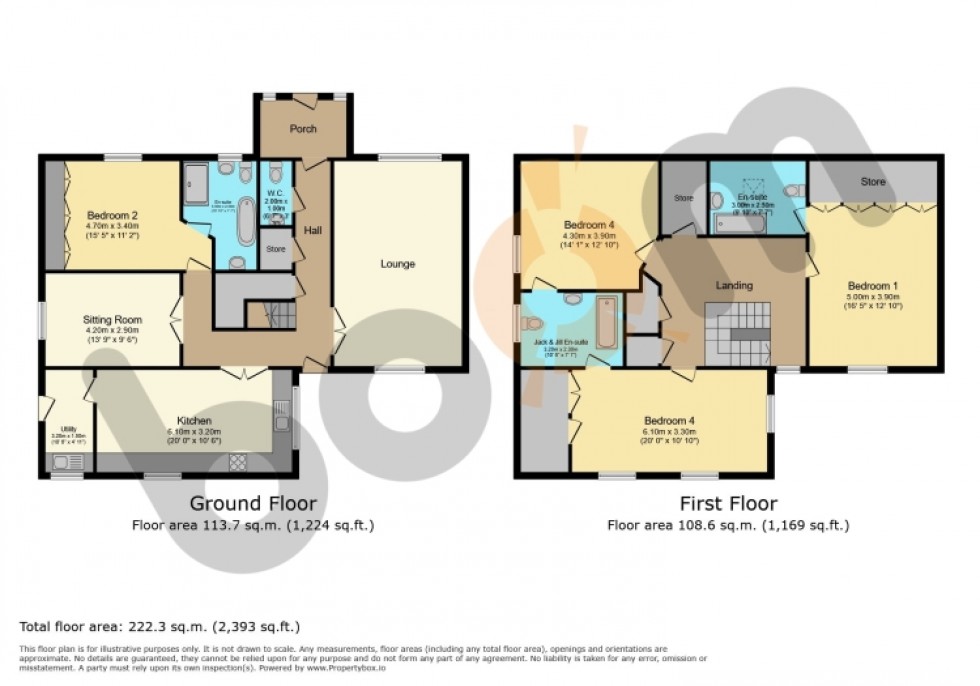 Floorplan for 40a Dalry Road, Beith, Ayrshire, KA15 1BA, UK