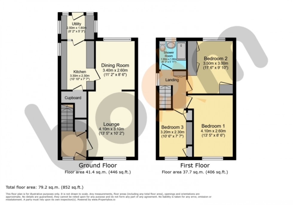 Floorplan for 8 Trinity Crescent, Beith, Ayrshire, KA15 2HG, UK
