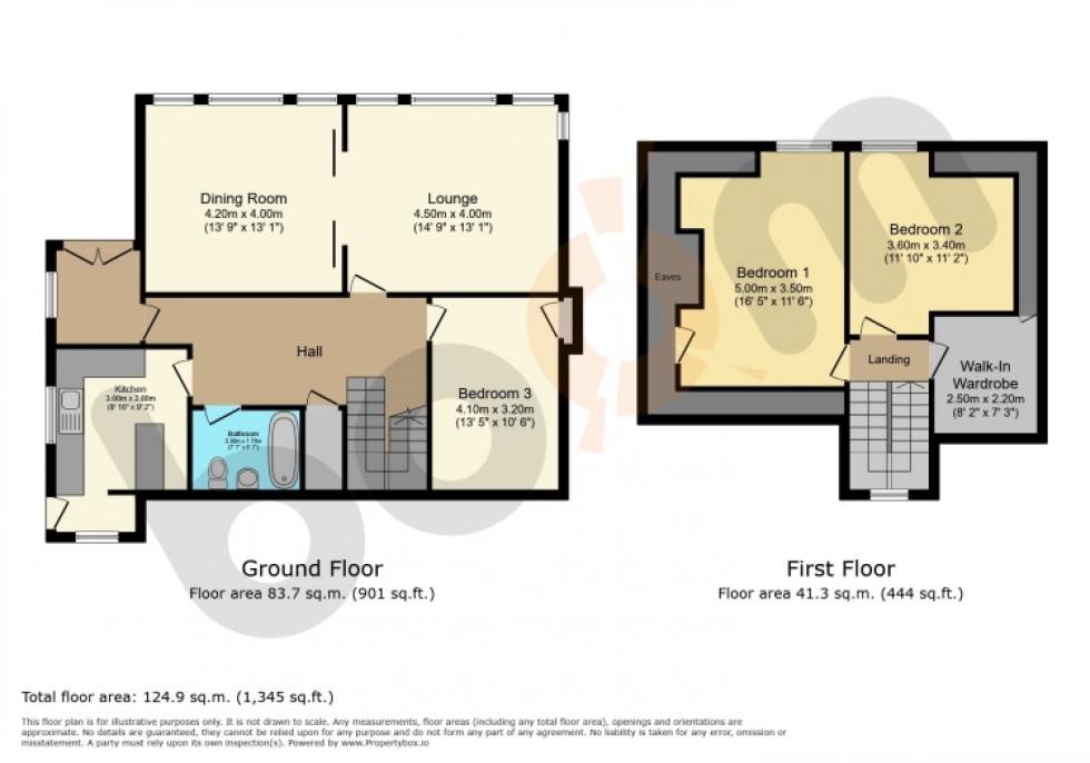 Floorplan for 35 Strathmore Avenue, Paisley, Renfrewshire, PA1 3EE, UK