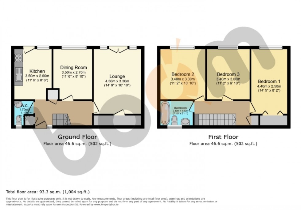 Floorplan for 32 Buckie, Erskine, Renfrewshire, PA8 6EE, UK