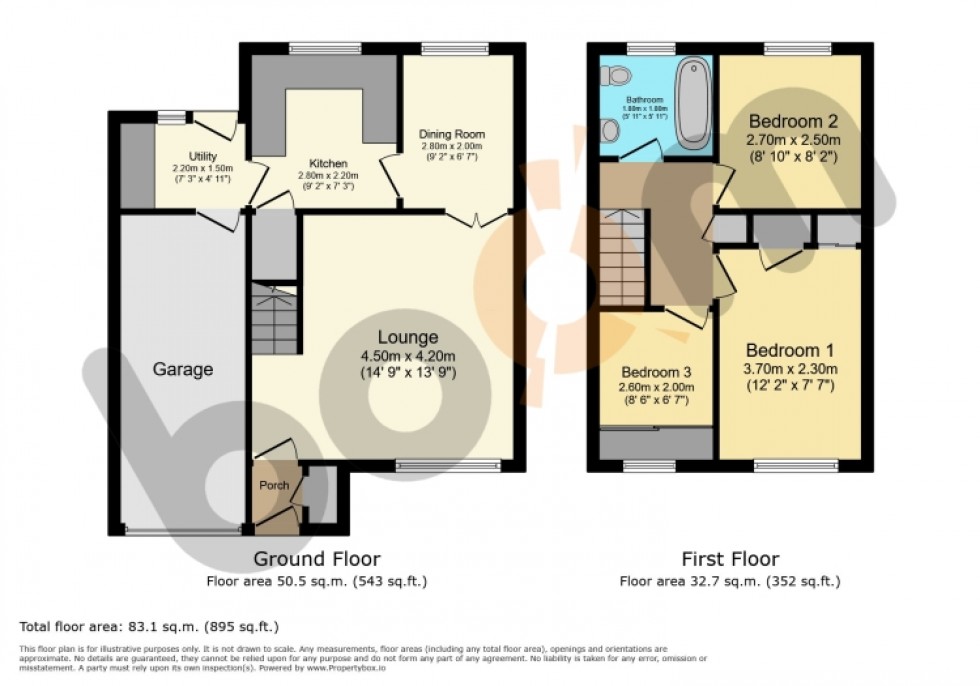 Floorplan for 20 Craigielea Park, Renfrew, Renfrewshire, PA4 8HP, UK