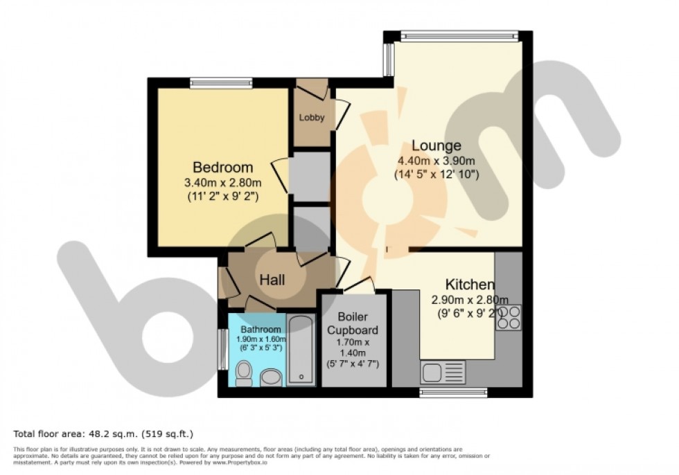 Floorplan for 116 Donaldswood Road, Paisley, Renfrewshire, PA2 8EB, UK
