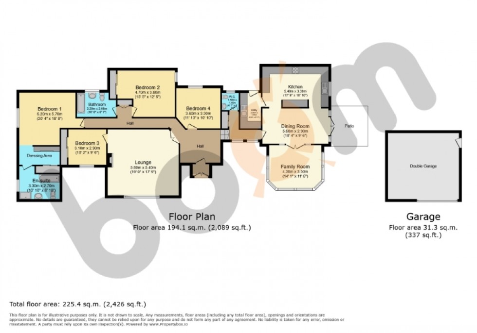 Floorplan for 2 Kittyshaw Road, Dalry, Ayrshire, KA24 4LL, UK