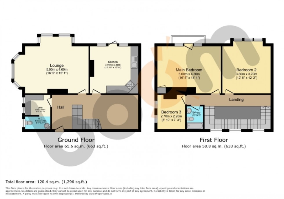 Floorplan for 13 West Kilbride Road, Dalry, Ayrshire, KA24 5DY, UK