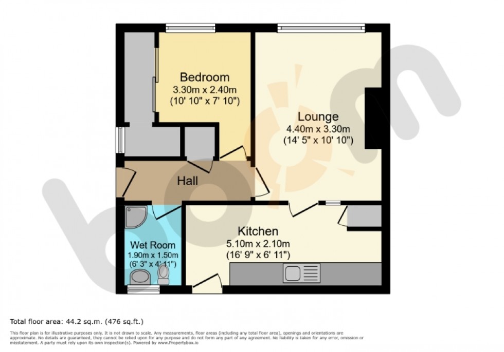 Floorplan for 26 Mair Avenue, Dalry, Ayrshire, KA24 4DQ, UK