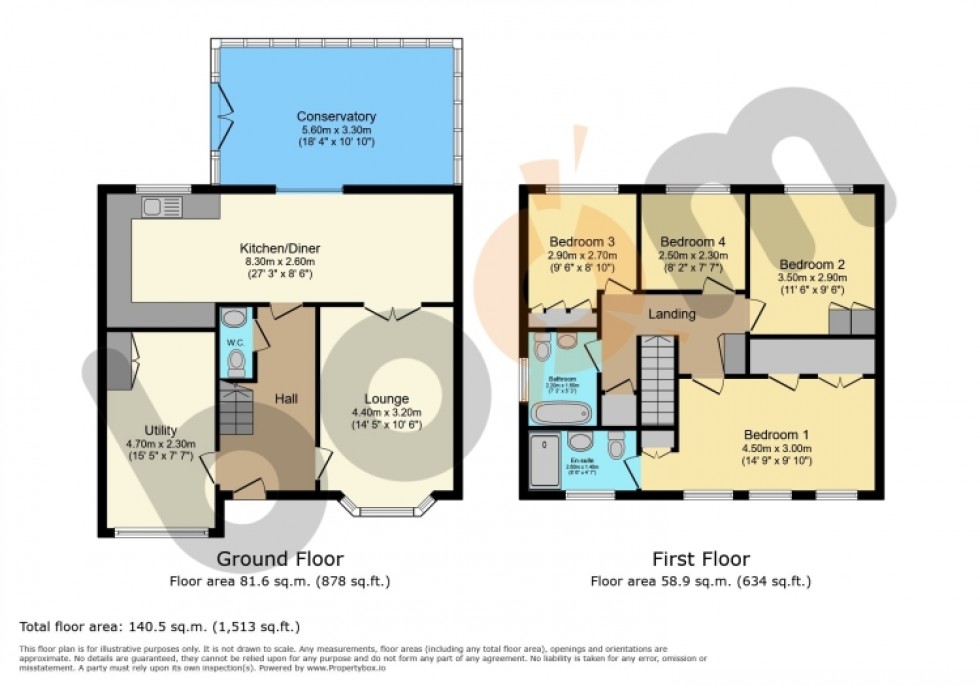 Floorplan for 21 Glen Court, Dalry, Ayrshire, KA24 4JU, UK