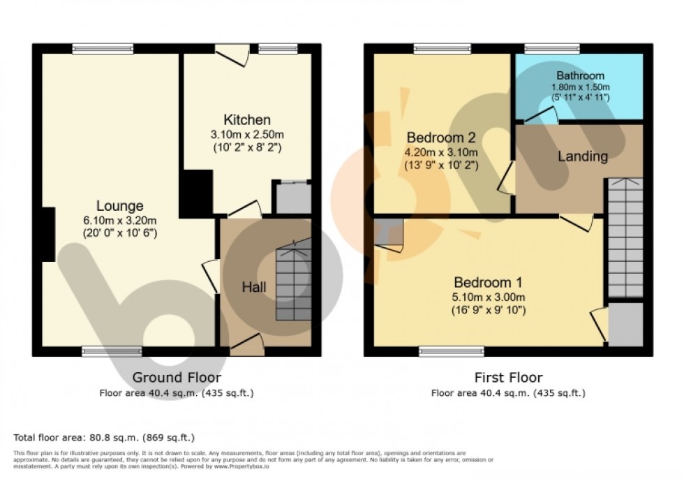 Floorplan for 9 Blairlands Drive, Dalry, Ayrshire, KA24 4DH, UK
