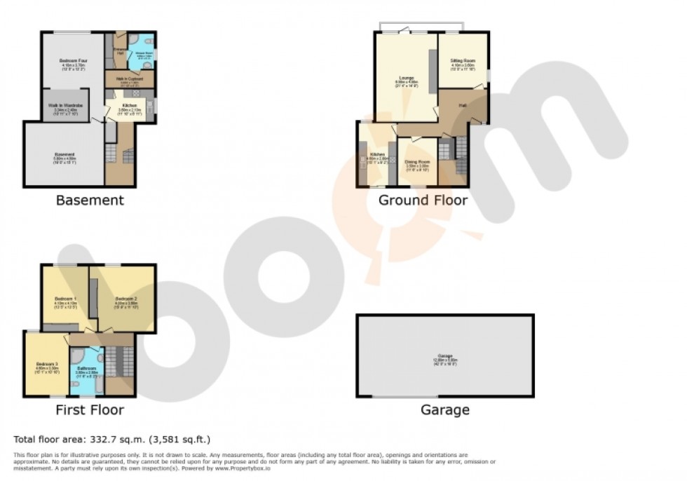 Floorplan for 56 North Street, Dalry, Ayrshire, KA24 5DN, UK