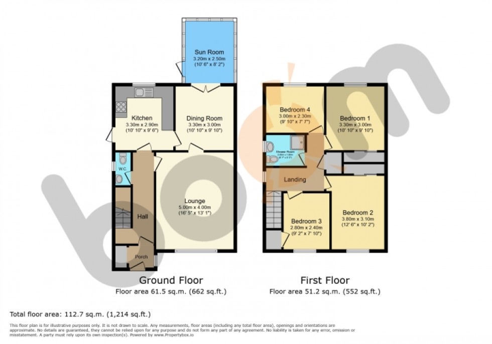 Floorplan for 103 Falside Avenue, Paisley, Renfrewshire, PA2 6JY, UK