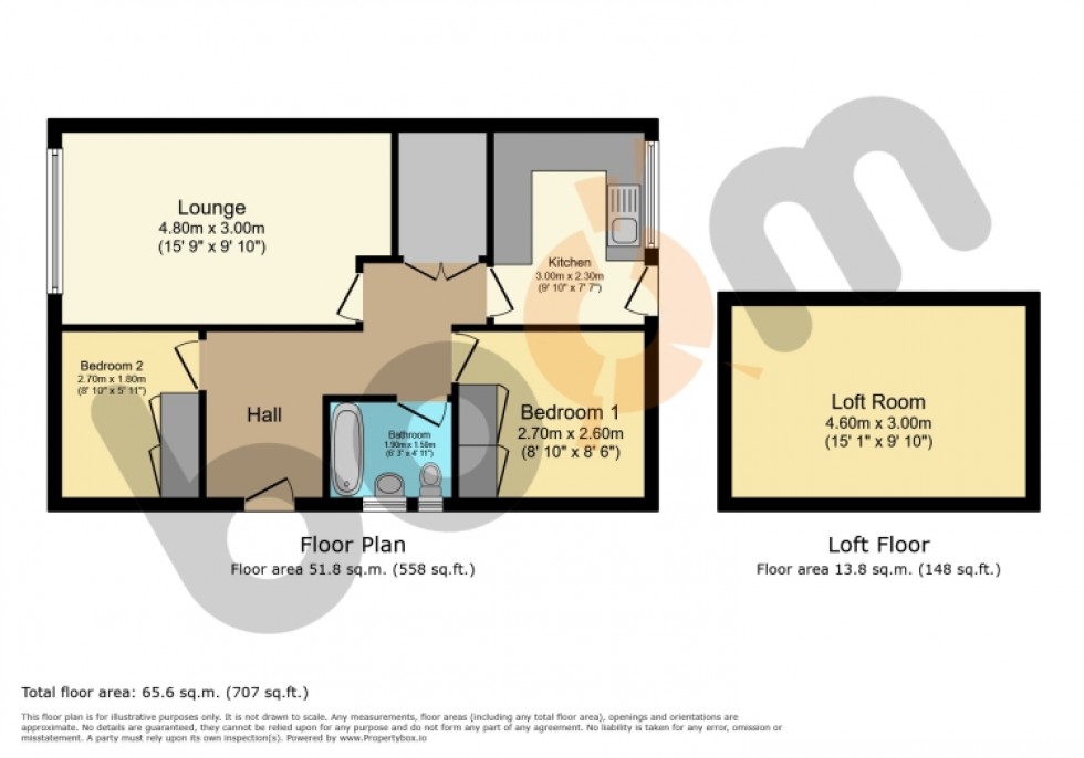 Floorplan for 11 Glebelands Way, Beith, Ayrshire, KA15 1AS, UK