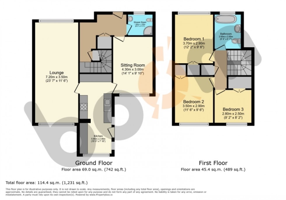 Floorplan for 1 Garpel Way, Lochwinnoch, Renfrewshire, PA12 4ED, UK