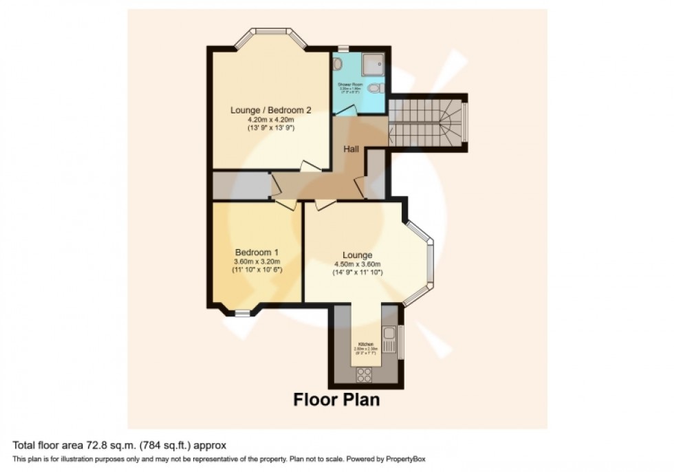 Floorplan for 41a James Street, Dalry, Ayrshire, KA24 5ET, UK