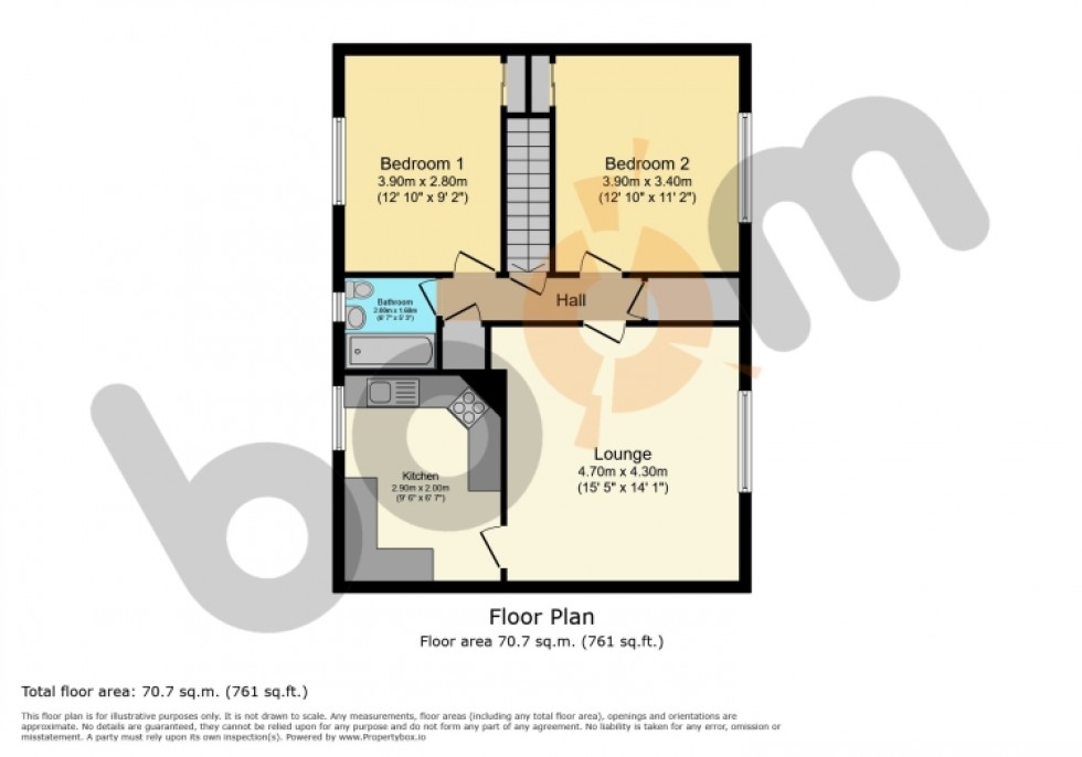 Floorplan for 106 Garnock Street, Dalry, Ayrshire, KA24 4AR, UK