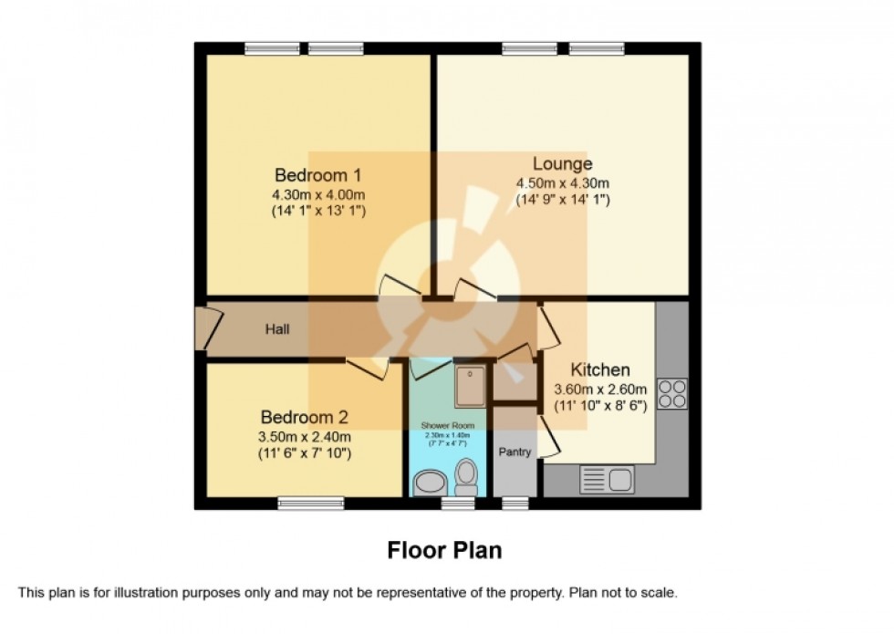 Floorplan for 1/L 68 Main Street, Kilbirnie, Ayrshire, KA25 7AA, UK
