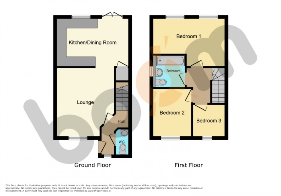 Floorplan for 25 Milton Road, Kilbirnie, Ayrshire, KA25 7BA, UK