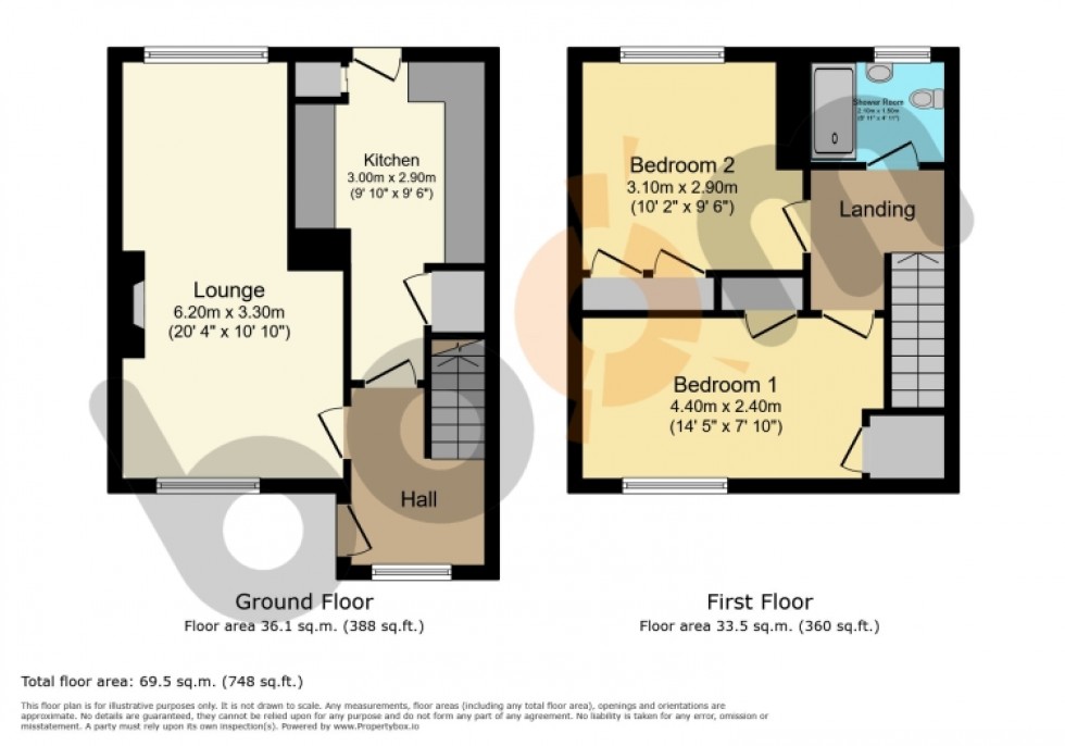 Floorplan for 7 Manuel Court, Kilbirnie, Ayrshire, KA25 6DL, UK