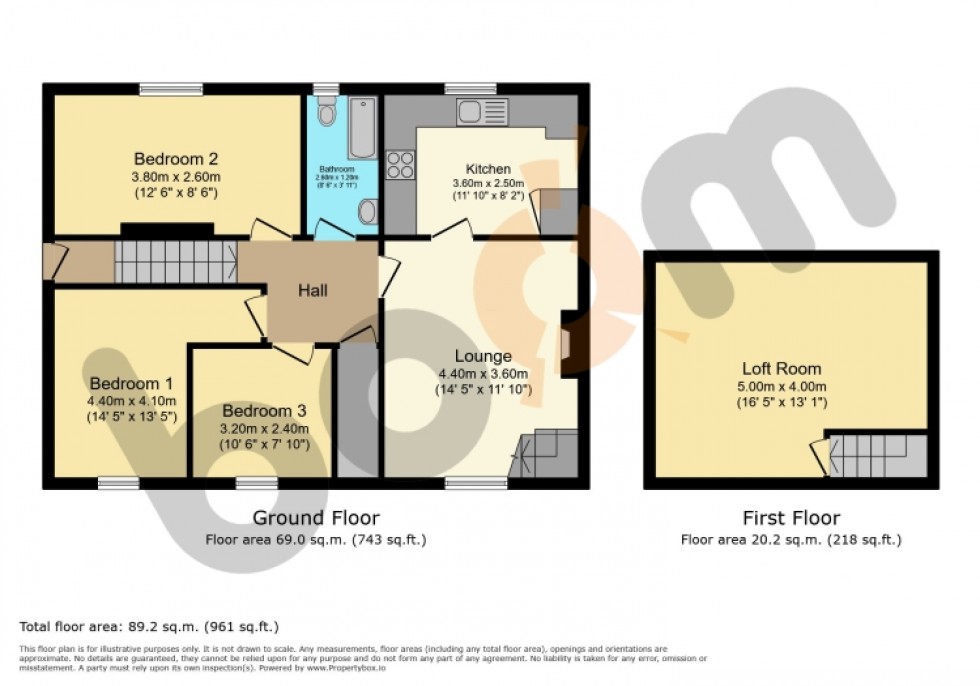 Floorplan for 39 Sandy Road, Renfrew, Renfrewshire, PA4 0AA, UK