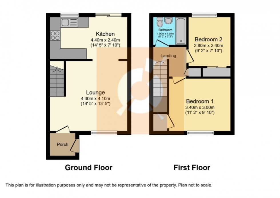 Floorplan for 15 Napier Gardens, Linwood, Paisley, Renfrewshire, PA3 3AW, UK