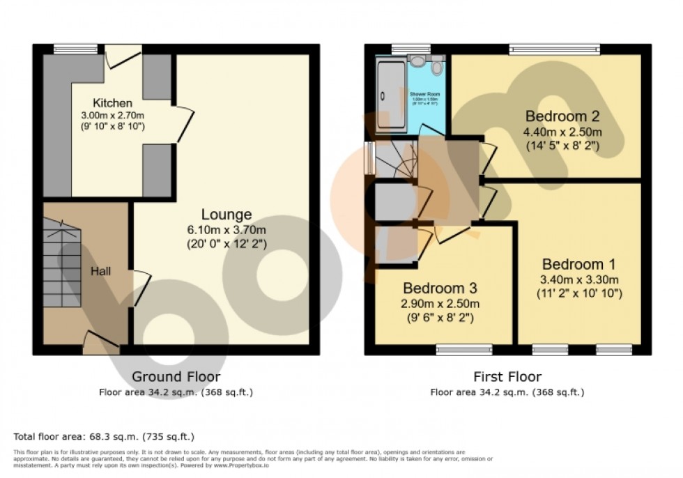 Floorplan for 4 Braemount Avenue, Paisley, Renfrewshire, PA2 8QQ, UK