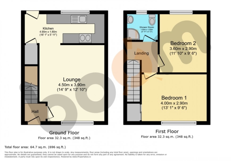 Floorplan for 1 Pickerstonhill, Motherwell, Lanarkshire, ML1 5BW, UK