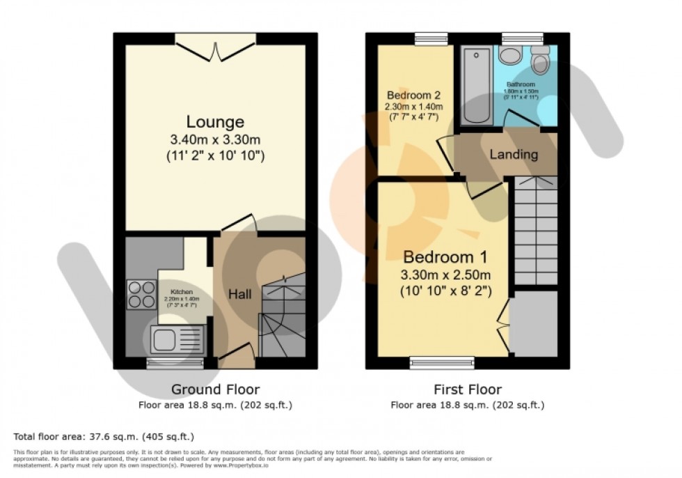 Floorplan for 38 McMillan Crescent, Beith, Ayrshire, KA15 1BP, UK