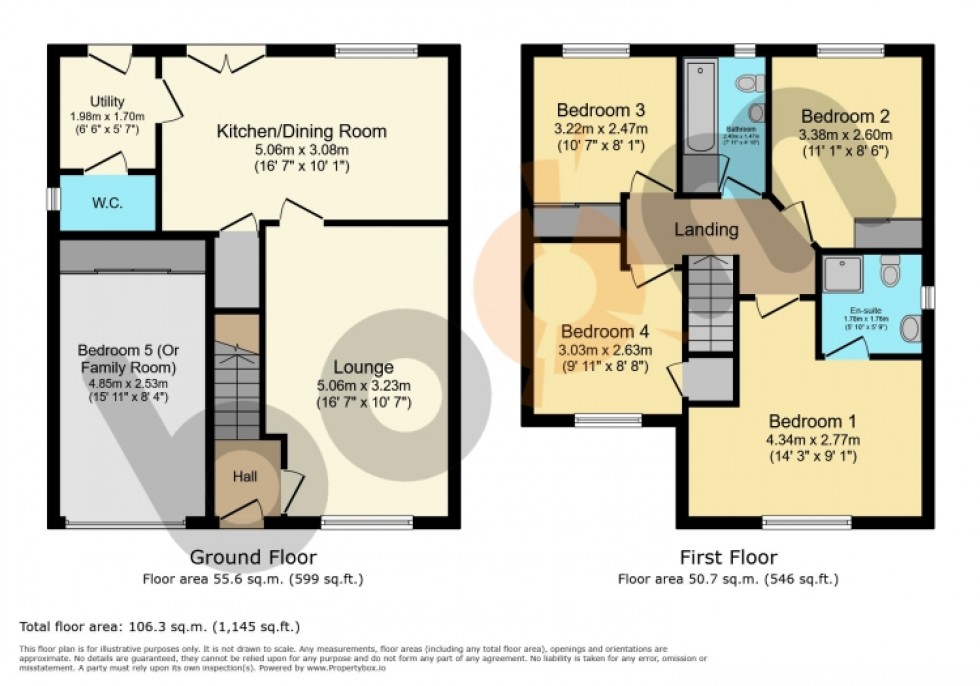 Floorplan for 10 Sutherland Avenue, Stewarton, Kilmarnock, Ayrshire, KA3 3FF, UK