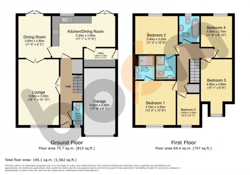 Floorplan for 10 Cartleburn Gardens, Kilwinning, Ayrshire, KA13 7ND, UK