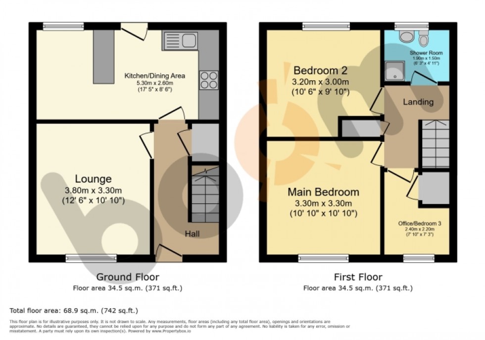 Floorplan for 26 St. Andrews Gardens, Dalry, Ayrshire, KA24 4JZ, UK