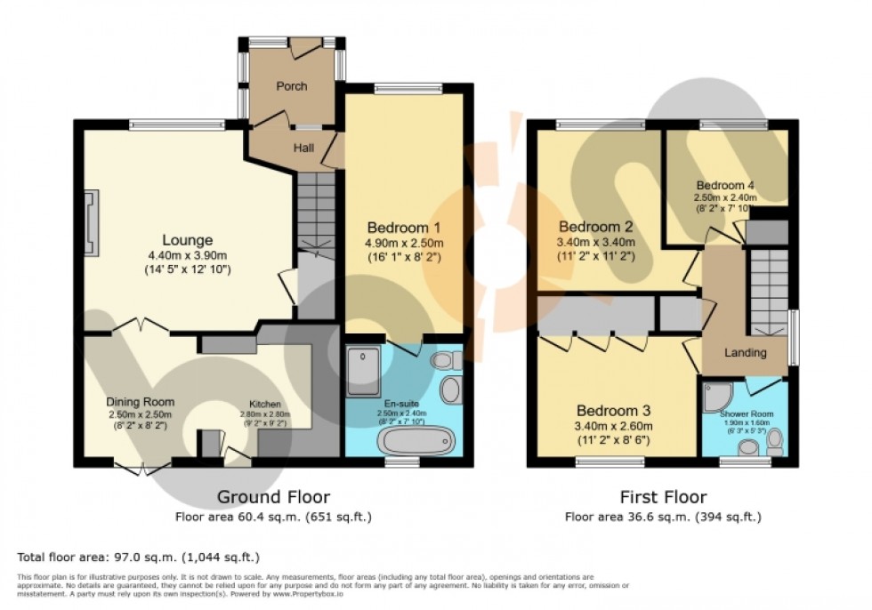 Floorplan for 26 Speirs Road, Lochwinnoch, Renfrewshire, PA12 4BS, UK