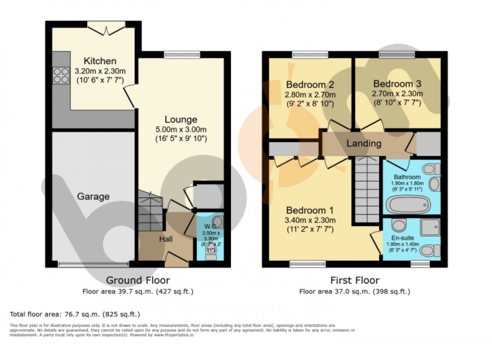 Floorplan for 5 Range Drive, Glasgow, Lanarkshire, G53 7SA, UK
