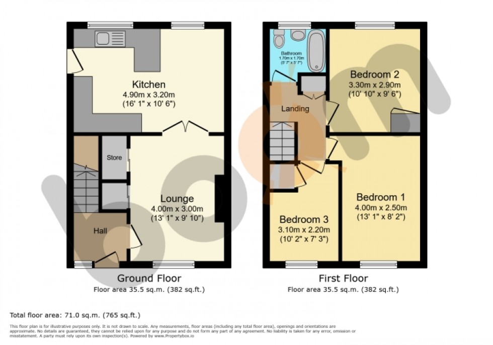 Floorplan for 5 Yarrow Crescent, Bishopton, Renfrewshire, PA7 5ED, UK