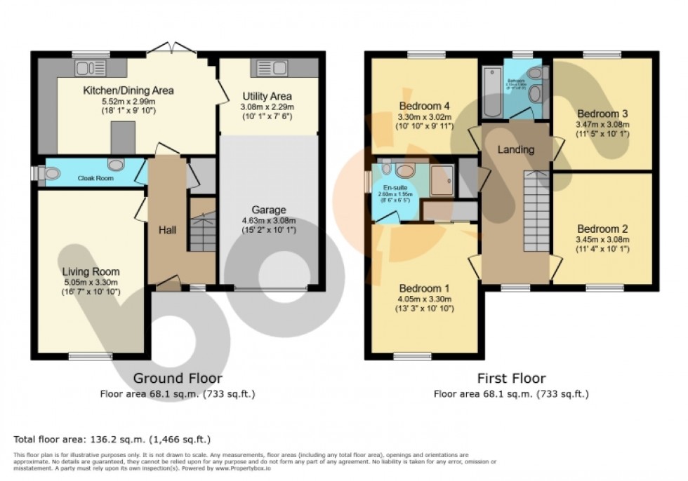Floorplan for 64 Colville Crescent, Beith, Ayrshire, KA14 3BG, UK