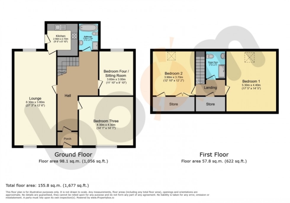 Floorplan for 7 Muirend Street, Kilbirnie, Ayrshire, KA25 7DG, UK