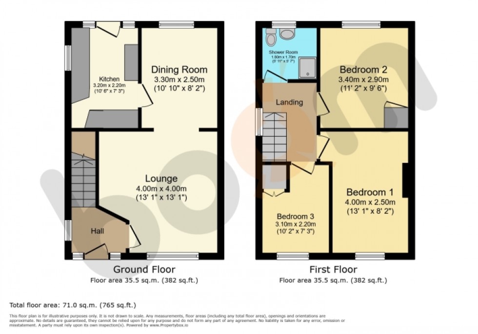 Floorplan for 19 Crummock Gardens, Beith, Ayrshire, KA15 2HD, UK