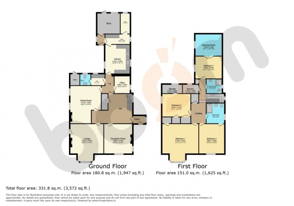 Floorplan for Hillhead School Road, Kilbirnie, Ayrshire, KA25 7LB, UK