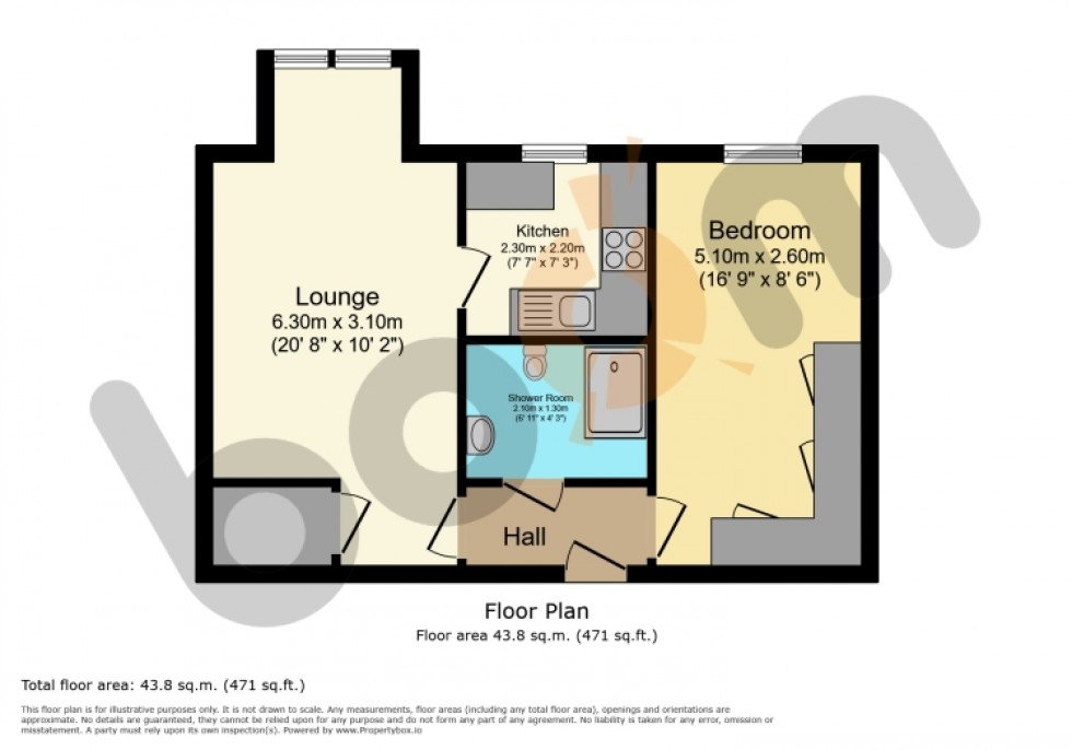 Floorplan for 51 Homeglen House, 39 Maryville Avenue, Giffnock, Glasgow, G46 7NF, UK